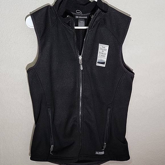 REI Vest Women's Black size Large soft lined polartic - Picture 1 of 13